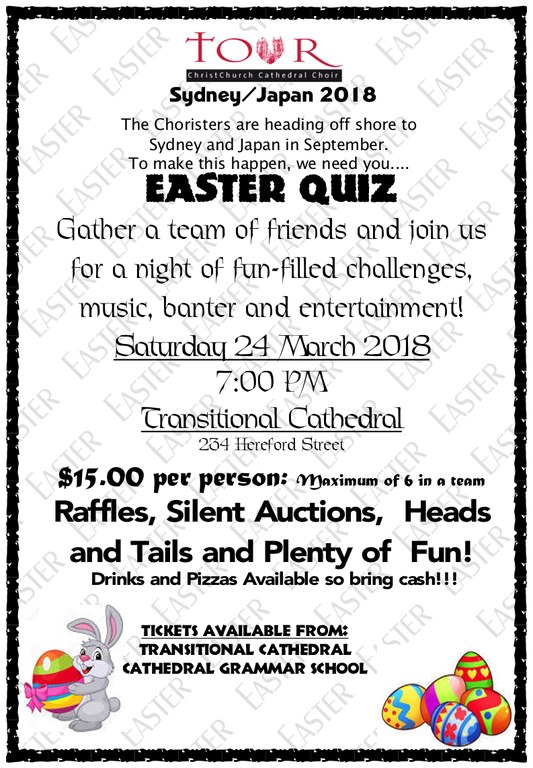 Easter Quiz Night